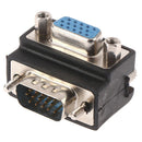 90 Degree Right Angled VGA Male To Female Extension Extender Video Adapter OZ