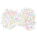 Lot 200 letter of the alphabet plastic Cube loose beads 0.24" G1F6