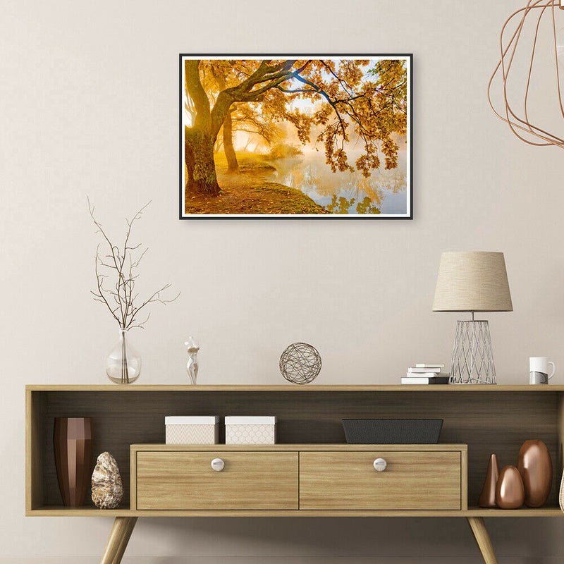 1000pcs DIY Paper Puzzle Autumn by River Jigsaw Adults Kids Assembling Toys