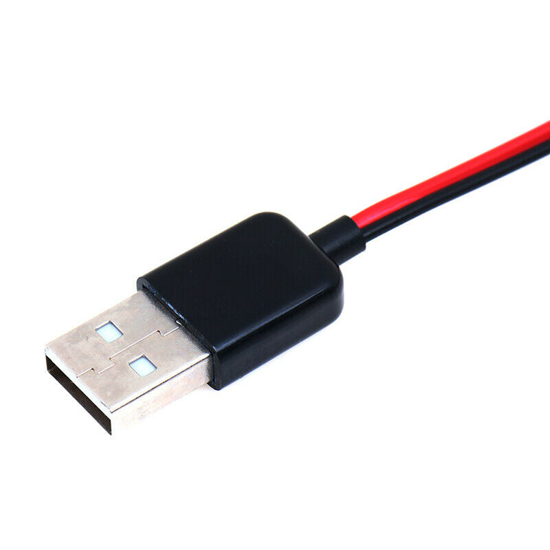 1Pc Alligator Test Clips Clamp to USB Male Connector Power Supply Adapter Ca Bj
