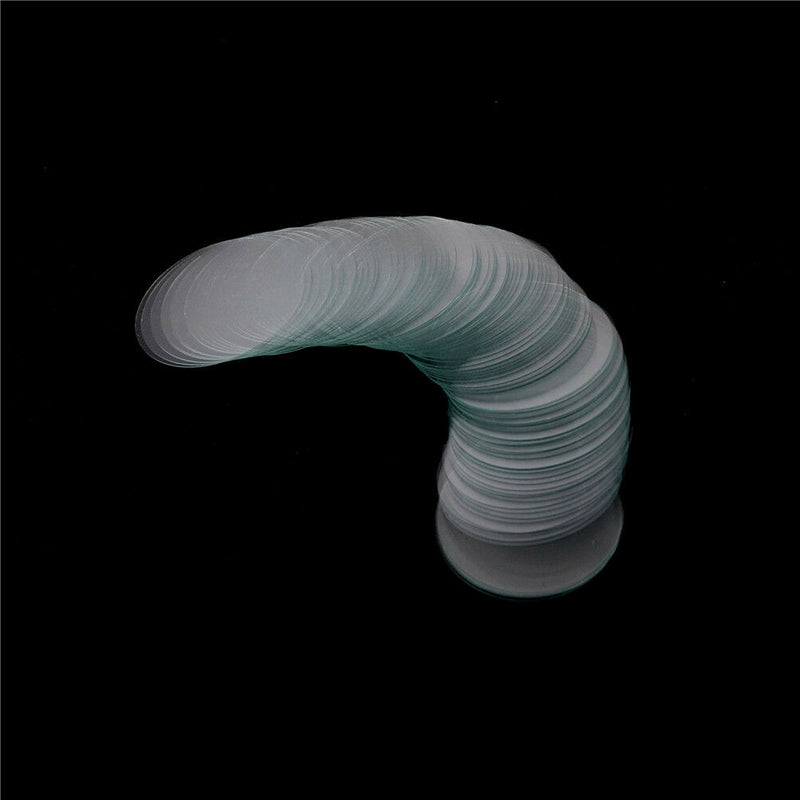 100Pcs Circular Round Microscope Slide Coverslip Cover Glass Diameter 25mm  Nw