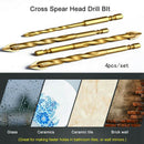 4Pc 6Mm- 12Mm Hex Shank Titanium Tungsten Drill Bit Carbide Tile Glass Cros E7Y8