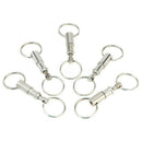 Detachable Pull Apart Quick Release Keychain Key Ring Two Split Rings K XKR