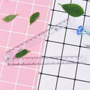 clear plastic acrylic folding straight rulers 30cm drawing kid school supplies Z