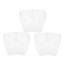 3x Transparent Unisex Face Shield Visor Anti-fog Eye Protection Windproof