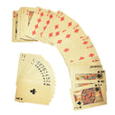 54 pcs waterproof pvc playing cards set golden box poker card magic tricks to3cG