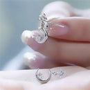 Fashion Style Star Moon Shaped Asymmetrical Dangle Earrings Girls Top Quaity