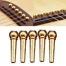 Guitar String Bridge Pins Copper Brass Endpin Replacement Parts Accessories