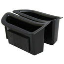 2Pcs/Set Black Front Door Handle Storage Box Container Holder Tray Car Acce