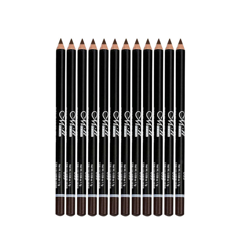 12PCS Makeup Lasting Eye Shadow Eyeliner Lip Pencil Pen Cosmetics Coffee