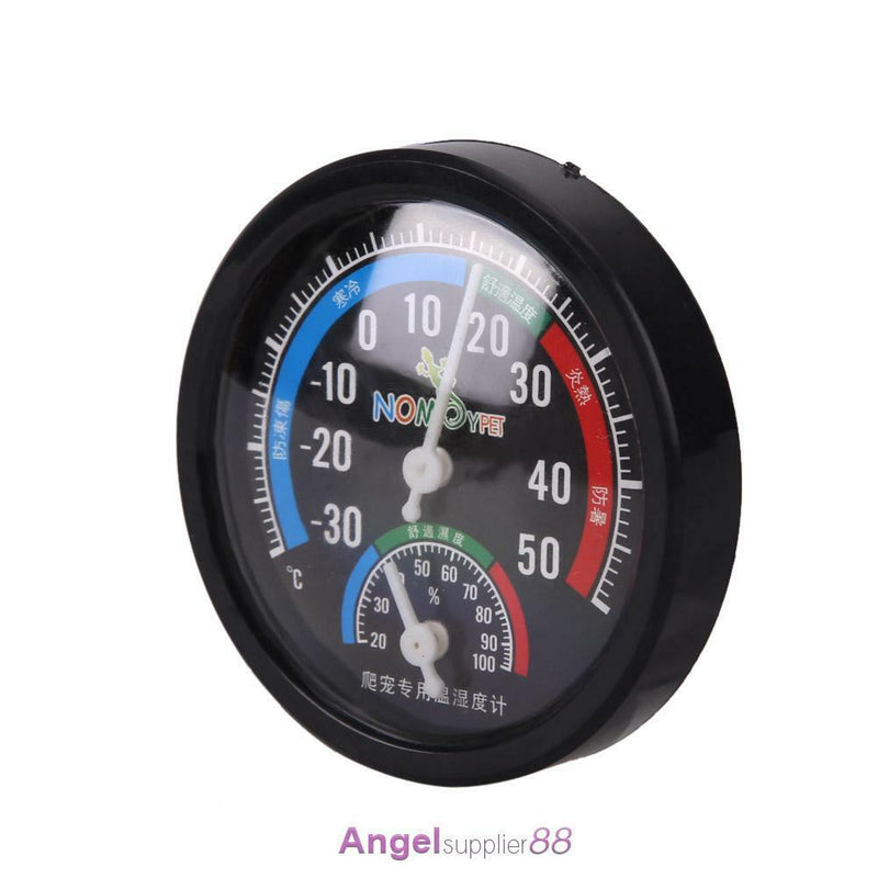 Hygrometer Humidity Meter Tester Pet Reptile Terrarium Thermometer Dial Gauge