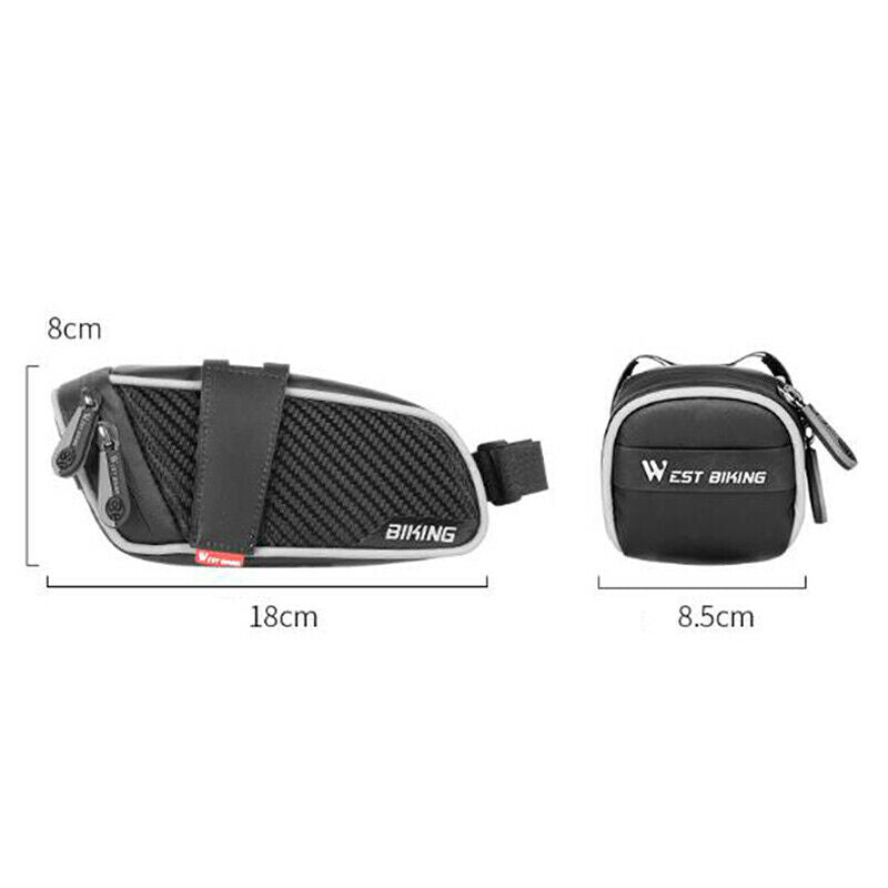 Waterproof Mountain Road Cycling Saddle Bag Bicycle Bike Under SeatB Kw