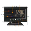 Electronic Clock Weather Color Alarm Clock Novelty Voice Control  Weather 2019