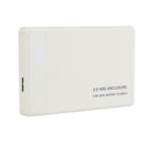 2.5 inch SATA to USB 3.0 HDD Case Hard Drive Enclosure for SSD HDD (White)