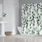Shower Curtain Watercolor Green Floral Eucalyptus Round Leaves Pattern BrancG4V6