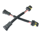 2pcs H11 Male to 9005 9006 Female Wiring Harness Headlight Adapter Socket