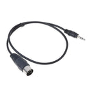 1Pc 5 Pin Din MIDI male to 3.5mm male plug stereo jack audio adapter ca JRB Jf