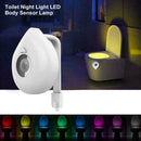 8Color LED Toilet Lamp Waterproof Intelligent Motion Sensor Seat Lights U0T5