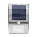 3LED 50LM Outdoor Solar PIR Motion Sensor Light Metal Wall Garden Lamp