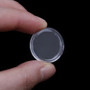 10Pcs 20mm plastic round applied clear cases coin storage capsules holder .ES