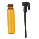 100Pcs 1/2ML Amber Empty Bottle Glass Sample Botlles Fragrance Vials Containers