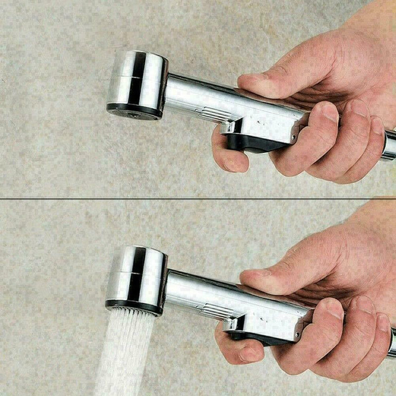 1.5m Toilet Handheld Bidet Shattaf Cloth Diaper Sprayer Polished New Shower T1B7