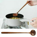 Korean Style Wooden Soup Spoon Long Natural Wood Handle Kitchen Cutlery Spoon
