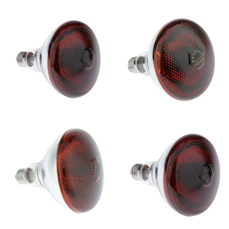 4pcs Waterproof E27 Heat Light Bulb Breeding Lamp Infrared Heater Bulbs