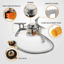 3500W Camping Gas Stove, Backpack Stove, with Convenient Piezo Ignition, Du