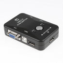 2Port USB VGA KVM Switch Box for Mouse Keyboard Monitor Sharing Computer PC