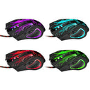Adjustable 3200DPI 6 Buttons USB Wired Optical Gaming Mouse with LED Game Mice b