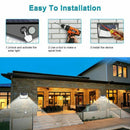 2 Pack 208 LED Solar Lights Powered PIR Motion Sensor Light Outdoor Garden