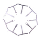 Set of 9 Luthier tools Understring radius gauge for guitar and bass setup LJ
