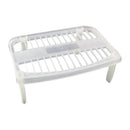 Sink Rack Stackable Board Organizer Folding Drain Tray Kitchen Board Bowl S