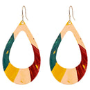 Fashion Jewelry Earrings Ethnic Style Color Drop Earrings Retro Printing Pe