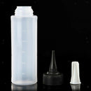 3Pcs 150ml Plastic Salon Applicator Measuring Bottle Nozzle Tip for Hairdressing