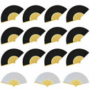 15 Pcs Bamboo Folding Fans Handheld Folded Fan For Wedding Party And Home O N5G3