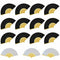 15 Pcs Bamboo Folding Fans Handheld Folded Fan For Wedding Party And Home O N5G3