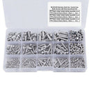 480Pcs Button Head 12 Sizes Screw And Nuts Kit,M2 M3 M4 Steel Assorted Hex