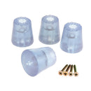4pcs Anti-slip Table Leg Pad Furniture Risers Lifts Chair Stool Rubber Bumper