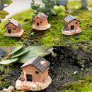 3Pcs Mini Landscape Decoration Small Houses Handicraft Gift Garden Ornaments AME