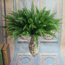 7 Branches Artificial Boston Fern Bouquet Plastic Artificial Plants Home Decor3C