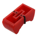 5 Pcs Mixed Slider Fader Knobs 8mm Standard Fit Red Black D6O1
