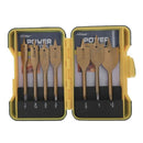 Premium Drill Bit Set,Home Tool Kit, 7Pcs Flat Drills Set,Metric Spade Padd D1D9