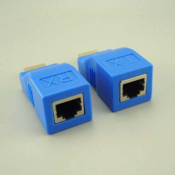 HDMI TX/RX Adapter CAT6 CAT5e Blue HD 1080P Transmitter HDMI Extender Signal