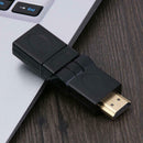 360 Degree Free Rotation HDMI Male to HDMI Female Adapter Cable Connector
