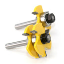 2Pcs Tongue and Groove Router Bits Teeth T Shape Wood Milling Cutter
