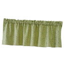 One Set Green Rod Pocket Short Tier Curtains Panels Half Drapes for Bathroom
