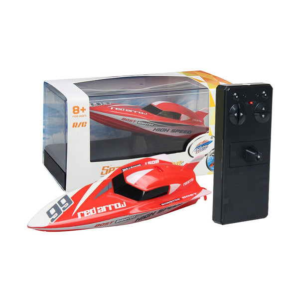 2.4G 4CH Remote Control RC Speed Boat RTR w/ Radio Controller Dual Propeller Red