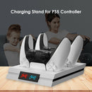 Dual Controller Charger for DualSense Charging Station with LED Indicator A